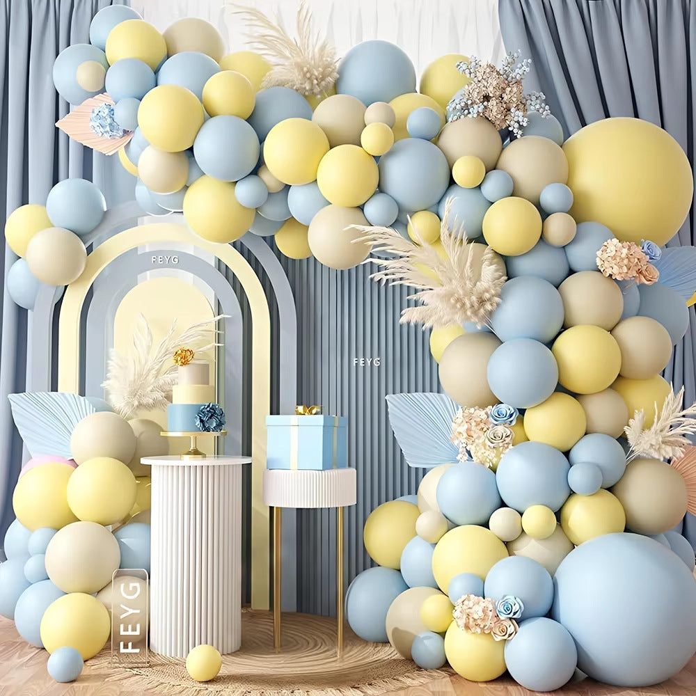 Cream Style Baby Shower Theme Balloon Garland Decoration Supplies Balloon Chain for Kids Birthday Party